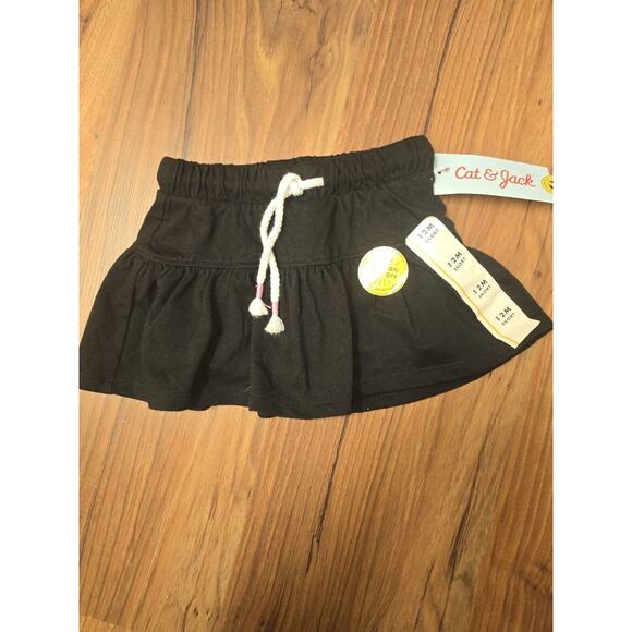 Cat & Jack Skort Girls Size 12 Months Pull On Black - Picture 1 of 5